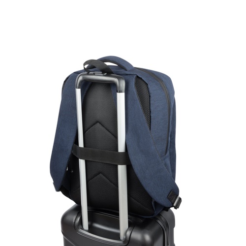 COVENTRY. Mochila, totalmente almofadada, para computador portátil em poliéster reciclado 300D de alta densidade e forro em poliéster reciclado 210D 15.6"