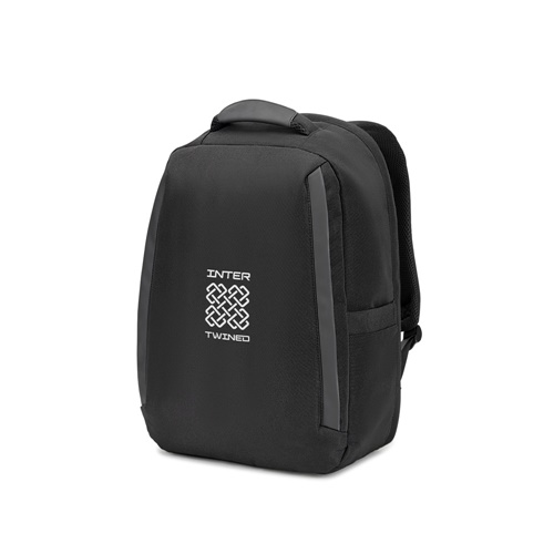 YANGON BPACK. Mochila antirroubo, em sarja com revestimento repelente à água e poliéster reciclado 600D, para computador portátil 17'3"