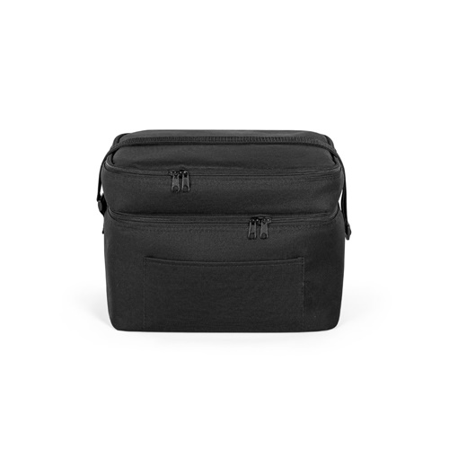 CANCUN LARGE. Saco térmico em poliéster reciclado 600D, com alça em webbing ajustável 14 L