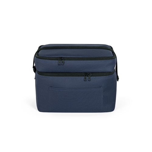 CANCUN LARGE. Saco térmico em poliéster reciclado 600D, com alça em webbing ajustável 14 L