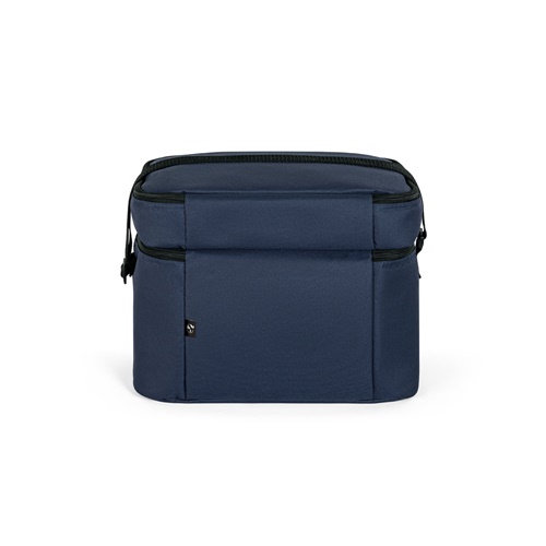 CANCUN LARGE. Saco térmico em poliéster reciclado 600D, com alça em webbing ajustável 14 L
