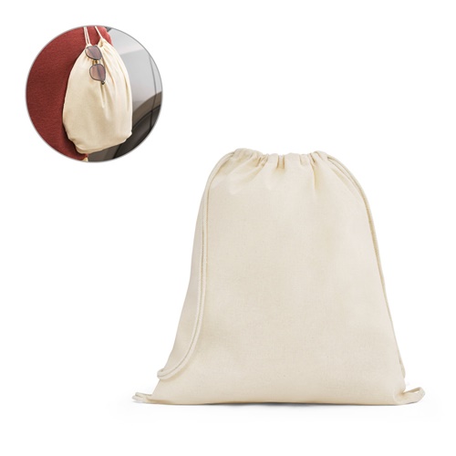 DAHAB. Saco tipo mochila 100% algodão (140 g/m²)