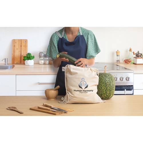 BELIZE. Saco tipo mochila 100% algodão orgânico (140 g/m²)