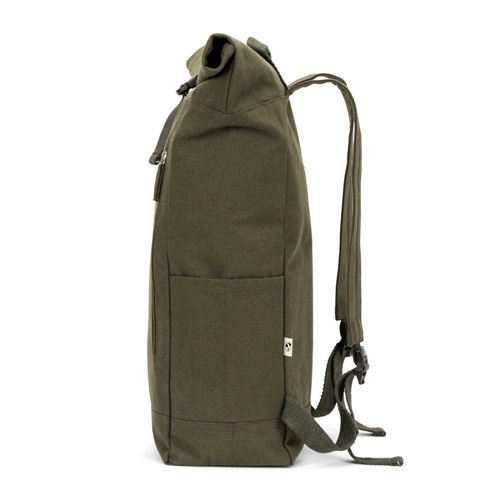 SAINT. Mochila "roll top" em algodão reciclado e poliéster reciclado (380 g/m²)