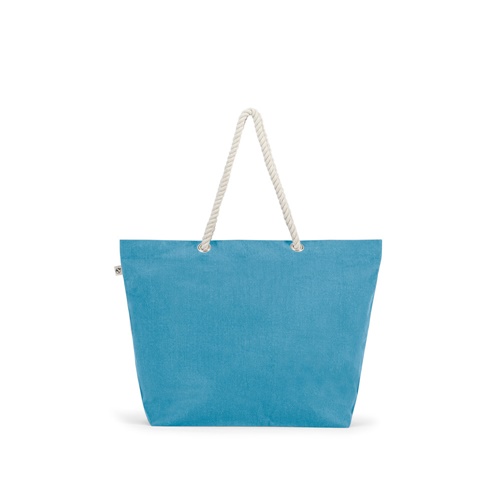 ATHENS. Saco de praia em algodão reciclado (70%) e poliester reciclado (30%) (220 g/m²)