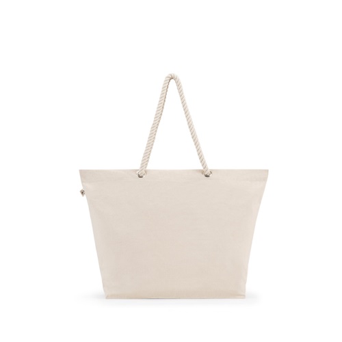 ATHENS. Saco de praia em algodão reciclado (70%) e poliester reciclado (30%) (220 g/m²)
