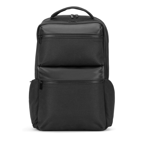 COPENHAGEN. Mochila em twill reciclado repelente à água com dois bolsos frontais de grande dimensão 17'3"