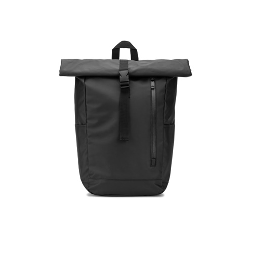 OSASCO BPACK. Mochila "Roll top" com design em sistema de fecho que permite enrolar a parte superior até ajustar ao volume da mochila em poliéster reciclado 600D
