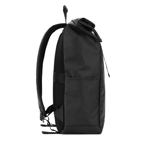 OSASCO BPACK. Mochila "Roll top" com design em sistema de fecho que permite enrolar a parte superior até ajustar ao volume da mochila em poliéster reciclado 600D