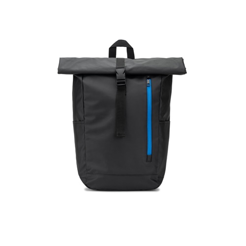 OSASCO BPACK. Mochila "Roll top" com design em sistema de fecho que permite enrolar a parte superior até ajustar ao volume da mochila em poliéster reciclado 600D
