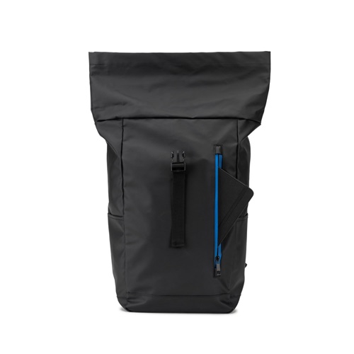 OSASCO BPACK. Mochila "Roll top" com design em sistema de fecho que permite enrolar a parte superior até ajustar ao volume da mochila em poliéster reciclado 600D