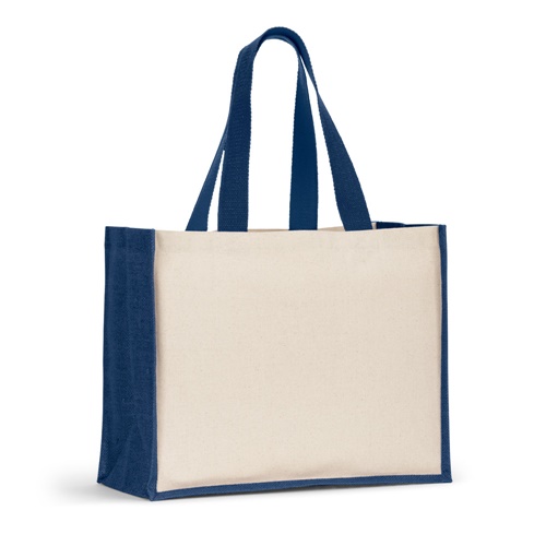 HELSINQUE COLOUR. Saco em canvas (320 g/m²), com fundo e laterais em juta laminada (350 g/m²) coloridos