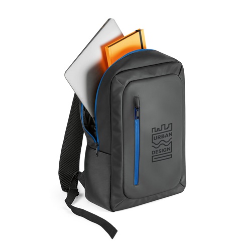 OSASCO. Mochila para computador portátil em poliéster reciclado 600D de alta densidade 15"