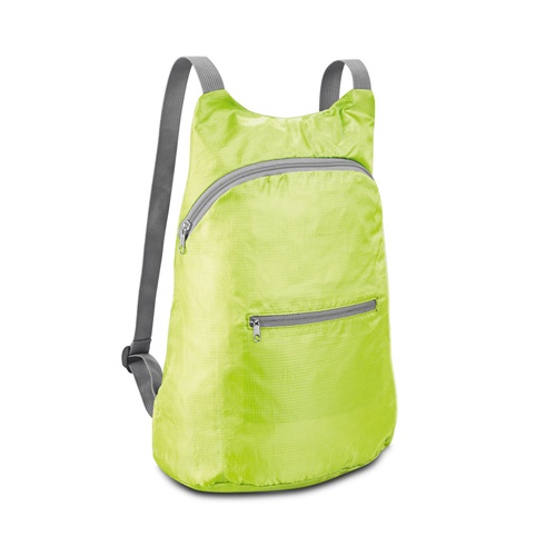 BARCELONA. Mochila dobrável em poliéster 210D ripstop