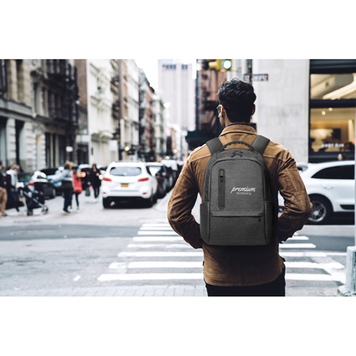 BOSTON. Mochila para portátil 17'' em Nylon 2Tone impermeável