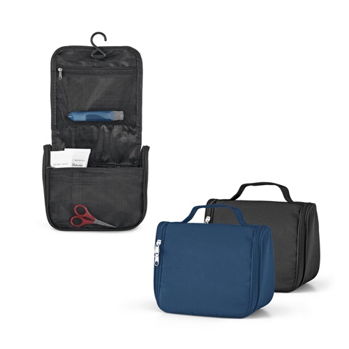 WILLIS. Necessaire em microfibra com vários bolsos