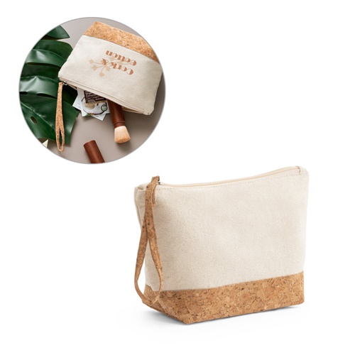 BLANCHETT. Necessaire em 100% de algodão e cortiça (280 g/m²)