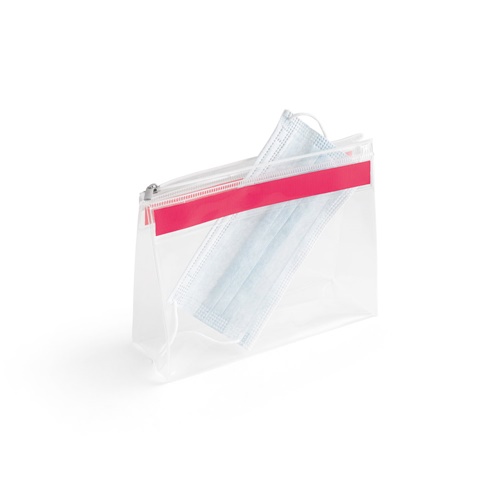 CHASTAIN. Necessaire transparente em EVA com fecho de correr