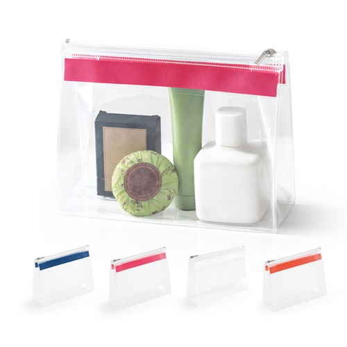 CHASTAIN. Necessaire transparente em EVA com fecho de correr