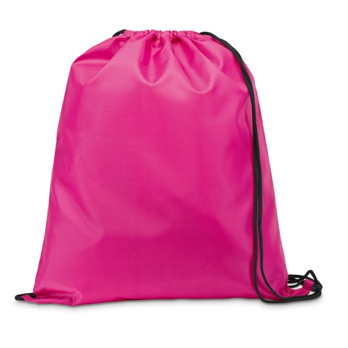 CARNABY. Saco tipo mochila em 210D com cordões em preto