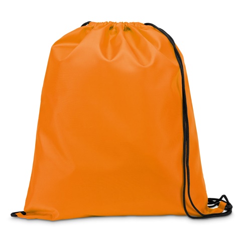 CARNABY. Saco tipo mochila em 210D com cordões em preto