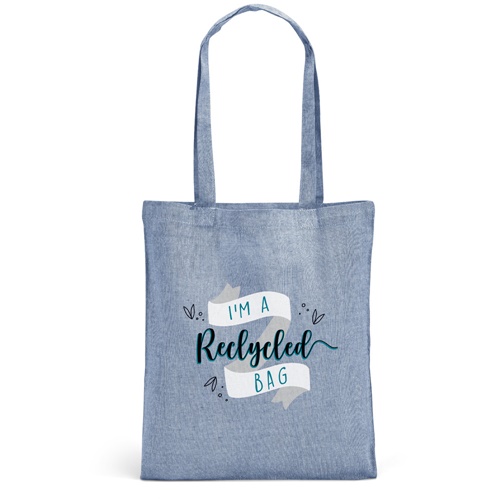 RYNEK. Saco com algodão reciclado (70%) e poliéster (30% rPET) (140 g/m²)