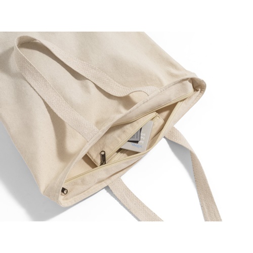 HACKNEY. Saco 100% algodão com fecho (280 g/m²)