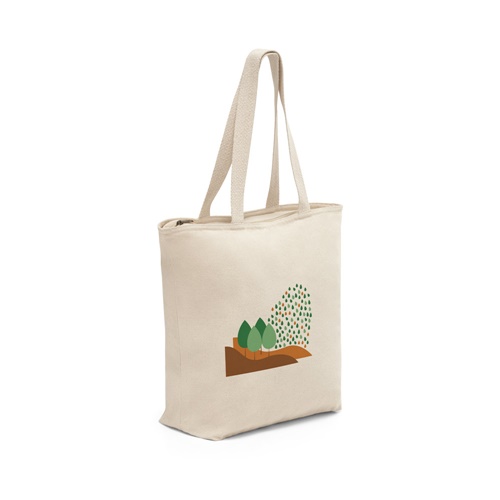 HACKNEY. Saco 100% algodão com fecho (280 g/m²)