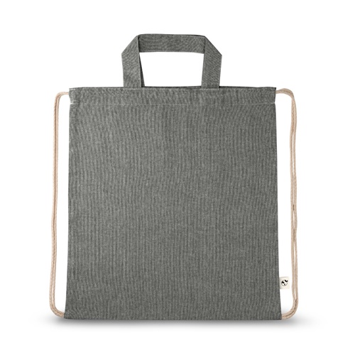 RISSANI. Saco tipo mochila com algodão reciclado (70%) e poliéster (30% rPET) (140 g/m²)