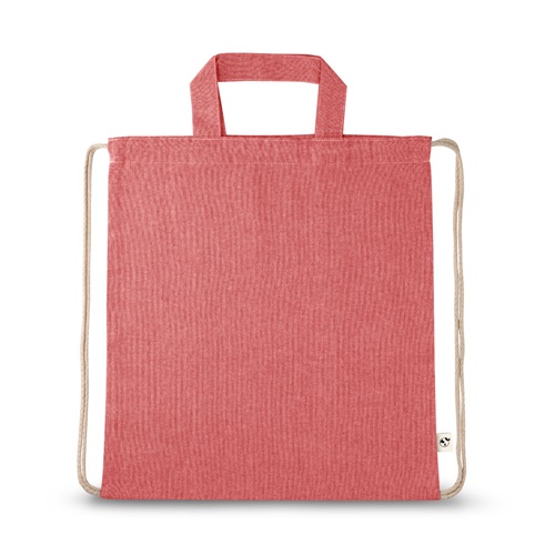 RISSANI. Saco tipo mochila com algodão reciclado (70%) e poliéster (30% rPET) (140 g/m²)
