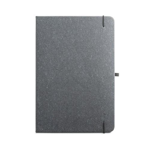 MATISSE. Bloco de notas A5 com capa rígida em pele (70% reciclada) com folhas pautadas