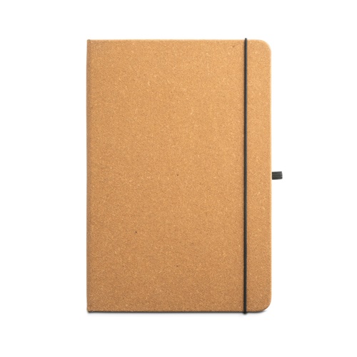 MATISSE. Bloco de notas A5 com capa rígida em pele (70% reciclada) com folhas pautadas