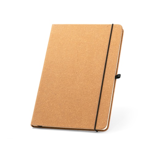 MATISSE. Bloco de notas A5 com capa rígida em pele (70% reciclada) com folhas pautadas