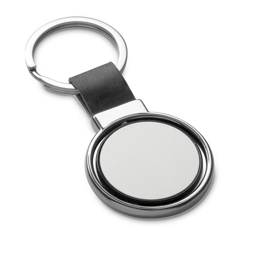 ALBRIGHT. Porta-chaves em metal e PU com possibilidade de personalização doming