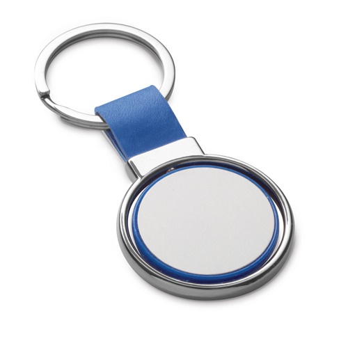 ALBRIGHT. Porta-chaves em metal e PU com possibilidade de personalização doming