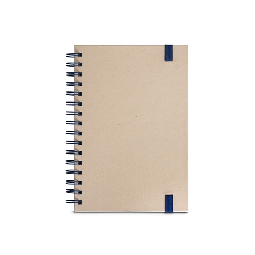 PROUST. Bloco de notas A5 com argolas, capa rígida em papel à base de cana-de-açúcar (80% cana-de-açúcar) com páginas lisas