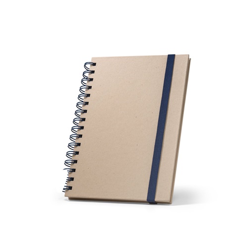 PROUST. Bloco de notas A5 com argolas, capa rígida em papel à base de cana-de-açúcar (80% cana-de-açúcar) com páginas lisas