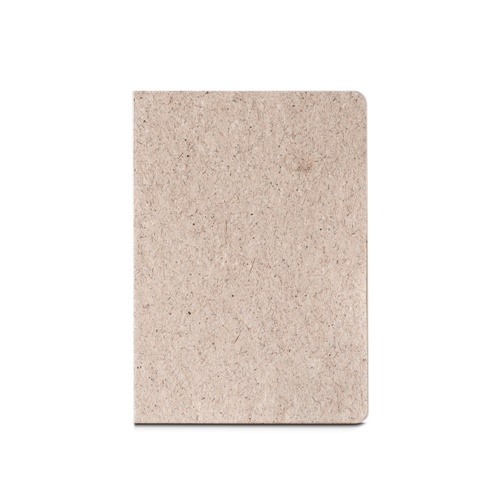 TEAPAD SEMI-RIGID. Bloco de notas A5 com capa semi-rígida fabricada a partir de restos de folhas de chá (65%)
