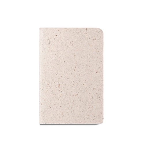 ORGANIC SOFT. Bloco de notas A6 com capa flexível fabricada a partir de matéria orgânica de elefante (80%)