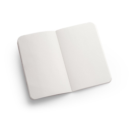 ORGANIC SOFT. Bloco de notas A6 com capa flexível fabricada a partir de matéria orgânica de elefante (80%)
