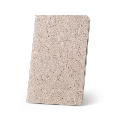 TEAPAD SOFT. Bloco de notas A6 com capa flexível fabricada a partir de restos de folhas de chá (65%)