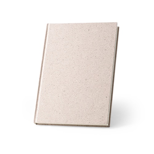 ORGANIC RIGID. Bloco de notas A5 com capa rígida fabricada a partir de matéria orgânica de elefante (80%)