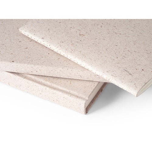ORGANIC RIGID. Bloco de notas A5 com capa rígida fabricada a partir de matéria orgânica de elefante (80%)