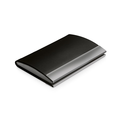 SANDLER. Porta-cartões em metal e PU