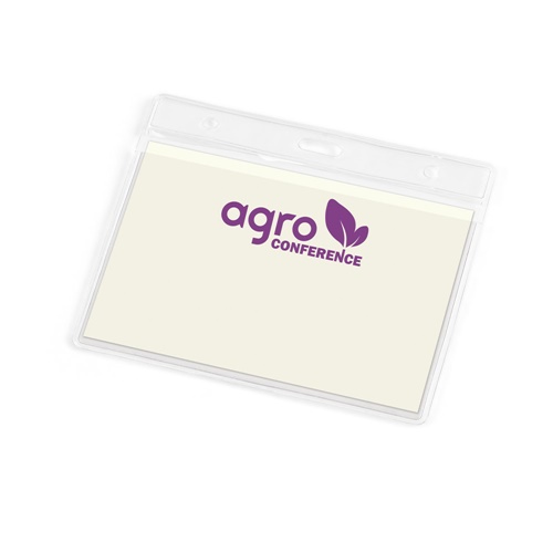 FORSYTH. Bolsa para crachá identificador horizontal em PVC
