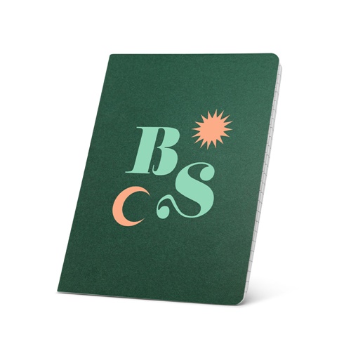 ECOWN. Bloco de notas A5 com folhas pautadas