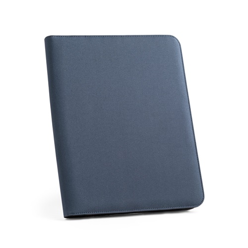 EMERGE FOLDER. Pasta A4 em poliéster reciclado (100% rPET) 300D com fecho