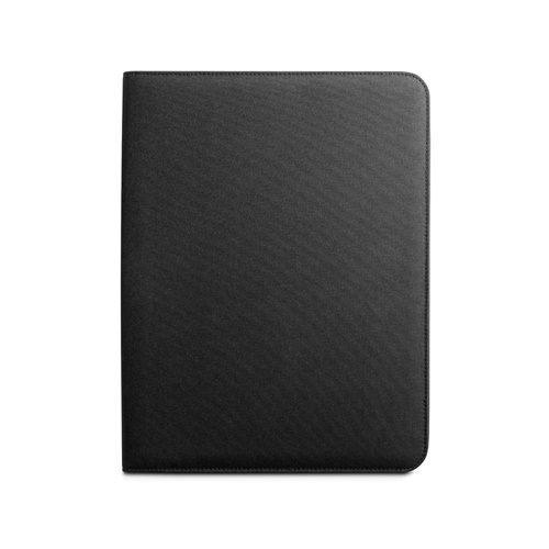 EMERGE FOLDER. Pasta A4 em poliéster reciclado (100% rPET) 300D com fecho