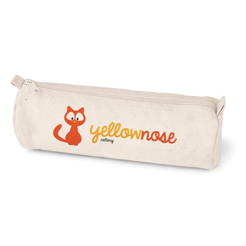 SCHOOLI. Estojo em 100% algodão canvas (290 g/m²) com design cilíndrico