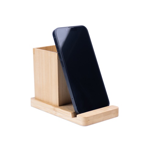 ERWIN. Conjunto de secretária com suporte para telemóvel e copo